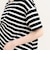 ボーダーアシメツイストプルオーバーTシャツ