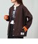 【DISCUS ATHLETIC】インレイ裏シャギーボンディング ノーカラージャケット
