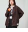 【DISCUS ATHLETIC】インレイ裏シャギーボンディング ノーカラージャケット
