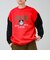 【MICKEY/ミッキー】裏起毛クルーネックトレーナー 袖デニム