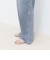 セミフレア切替デニムパンツ