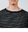3/4スリーブメッシュTシャツ シアーT 7分袖 オーバーサイズ
