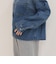 裾ドロストデニム/ホース柄シャツ
