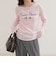 ヘンリーネックグラフィックロンTシャツ