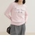 ヘンリーネックグラフィックロンTシャツ