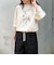 ホースプリント裾ドロストTシャツ