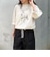 ホースプリント裾ドロストTシャツ