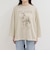 ホースプリント裾ドロストTシャツ
