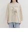 ホースプリント裾ドロストTシャツ