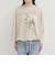 ホースプリント裾ドロストTシャツ