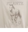 ホースプリント裾ドロストTシャツ