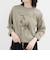 ホースプリント裾ドロストTシャツ