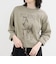 ホースプリント裾ドロストTシャツ