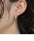ビジュー埋込ワンタッチピアス
