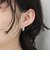ビジュー埋込ワンタッチピアス