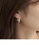ビジュー埋込ワンタッチピアス