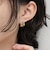 クリアストーンワンタッチピアス