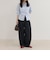 【WEB限定カラーあり】フロントギャザーコンパクトシャツ