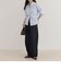 【WEB限定カラーあり】フロントギャザーコンパクトシャツ