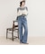 Soft color straight Denim