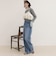 Soft color straight Denim