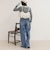 Soft color straight Denim