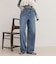 Soft color straight Denim