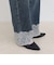 Dual Hem Lace Denim