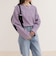 ボーダーハートパッチプルオーバーカットソー