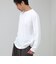 フクレジャガード幾何学柄 ロンT ロングスリーブTシャツ