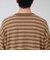 【GEVACO/ゲバコ】ヘンリーネックボーダー ロングスリーブTシャツ