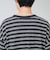 【GEVACO/ゲバコ】ヘンリーネックボーダー ロングスリーブTシャツ