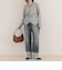 リブニットソーカシュクールプルオーバー