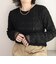 チュールレイヤードレースロンTシャツ