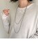 小粒ビーズマルチロングネックレス