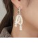 パールリボンビジューフープピアス
