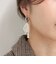 パールリボンビジューフープピアス