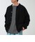 Collared wool JK 衿付きニットカーディガン