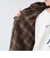 T/C起毛 チェックフーデッドシャツブルゾン