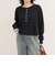 《WEB限定》【DISCUS /ディスカス】ワッフルヘンリーネックロンTシャツ