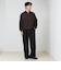 【シックに決まる上品ポロ】フクレジャガードポロシャツ ロングスリーブ