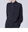 【TAION】100% CASHMERE FULL-ZIP HIGH-NECK SWEATER