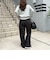 ウエストリブ裏ボアパンツ