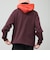 【遊び心あるバイカラー】2-TONE HOODIE ボアフード裏起毛スウェットパーカー