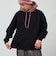 【遊び心あるバイカラー】2-TONE HOODIE ボアフード裏起毛スウェットパーカー