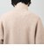 【アクセントを効かせたフェミニン＆モード】モヘアライク フリンジスタンドZIPカーディガン