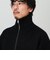 【アクセントを効かせたフェミニン＆モード】モヘアライク フリンジスタンドZIPカーディガン