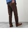 【豊富なサイズ展開/S～XL】コール裏フリースストレッチイージーパンツ
