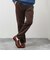 【豊富なサイズ展開/S～XL】コール裏フリースストレッチイージーパンツ