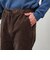 【豊富なサイズ展開/S～XL】コール裏フリースストレッチイージーパンツ